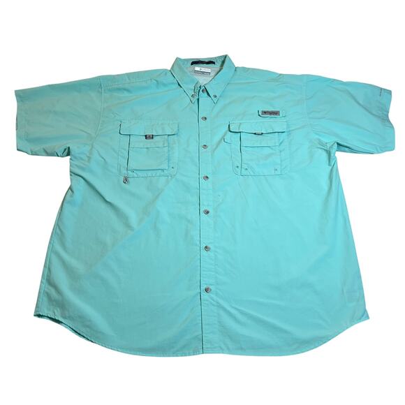Columbia Men's PFG Button Down Shirt Size XXL Bahama Omni Shade Vented Fishing - Picture 1 of 10